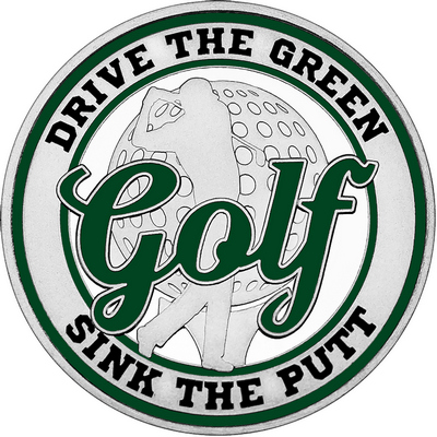 Dark Green "Golf" with Dark Green Outer Circular Borders